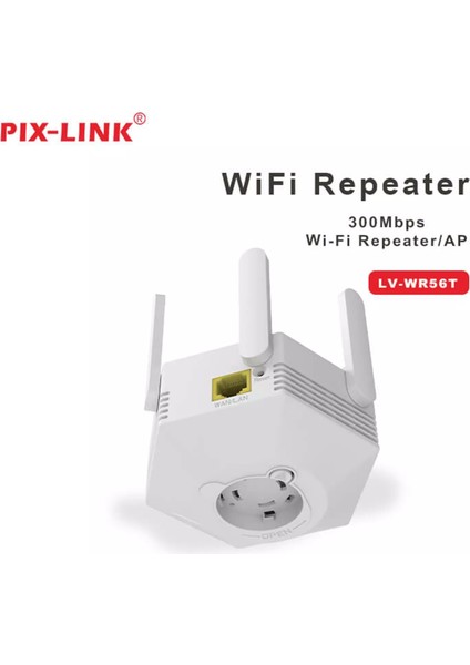 LV-WR56T 300MBPS Kablosuz Wifi Repeater – 4 Antenli Wifi Menzil Artırıcı Access Point Router Tak-Çalıştır Kolay Kurulum modelleri