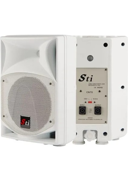 Cnt8 Sütun Tipi Plastik Kabin Hoparlör 200 Watt 8'' 20 cm Beyaz Renk fırsatları