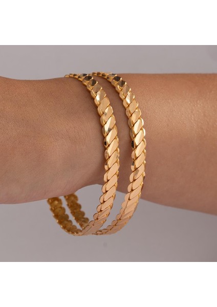 2 Ad x 20 Gram (Gr) 3'lü Burma Bilezik 22 Ayar Yatırımlık Işçiliksiz