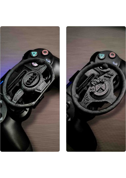 Ps4 Oyun Kolu Için Audı ve Bmw Mini Direksiyon Seti 2 Adet Siyah ( Pratik Kullanım Tam Ölçü ) modelleri