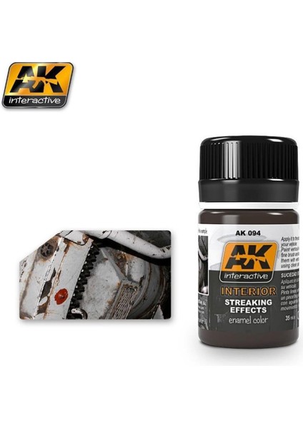 Ak 094 35 Ml. Iç Mekan Çizgi Kiri Efekti, Enamel Model Boyası