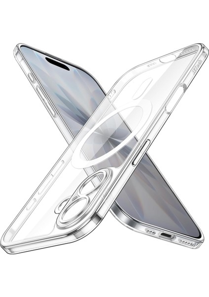 Iphone 17 Uyumlu Kılıf Kamera Korumalı Magsafe Şarj Destekli Ic Çipli Sararmaz Şeffaf Kapak
