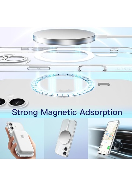 Iphone 17 Uyumlu Kılıf Kamera Korumalı Magsafe Şarj Destekli Ic Çipli Sararmaz Şeffaf Kapak fırsatları