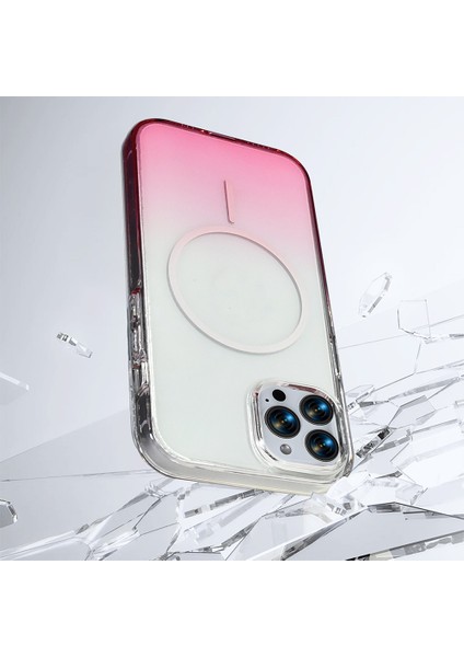 Iphone 15 Pro Max Uyumlu Kılıf Renk Geçişli Magsafe Hızlı Şarj Destekli Ince Sert Pc Kapak modelleri