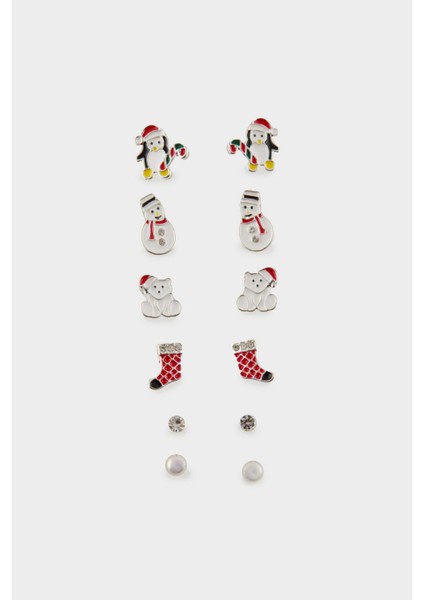 Kadın Yılbaşı Temalı 5'lü Küpe E3880AXNS