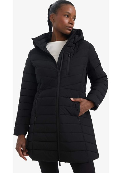 Su İtici Regular Fit Kapüşonlu Şişme Parka Mont C6035AX25WN fırsatları