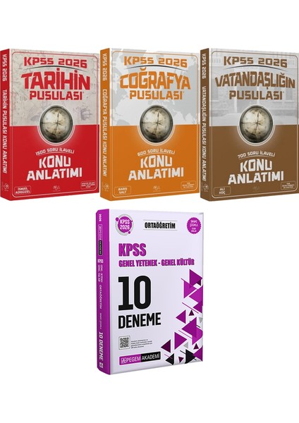2026 Kpss Tarihin Coğrafya Vatandaşlığın Pusulası Konu - 2026 Kpss Ortaöğretim Çözümlü 10 Deneme