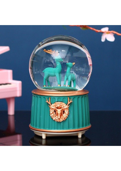 Yeşil Geyik Kar Küresi Küçük Boy JM2105-45