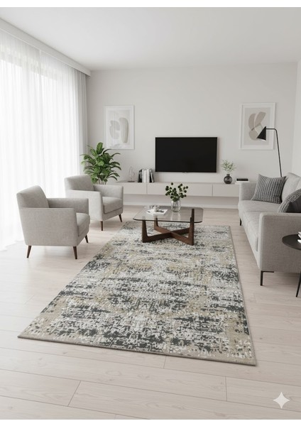 Imaj Akrilik Modern Dokuma Kaymaz Makine Halısı