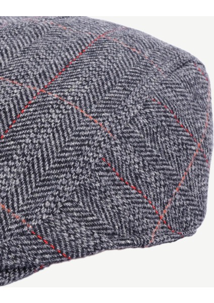 Yün Karışımlı Ekose Desen Kasket Şapka fiyatları