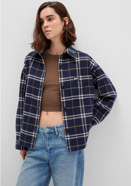 Lacivert Ekose Gömlek 1211296-91233 fiyatları