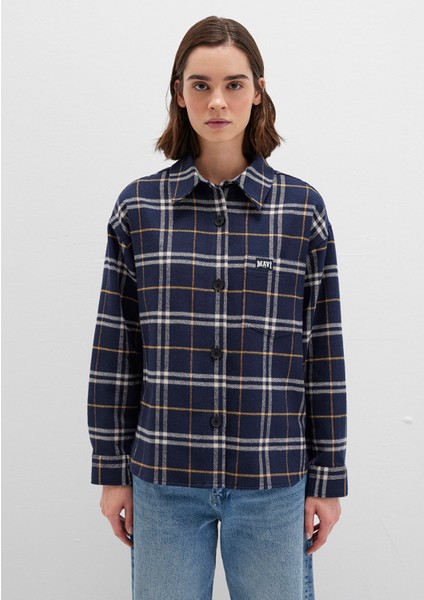 Lacivert Ekose Gömlek 1211296-91233 fırsatları