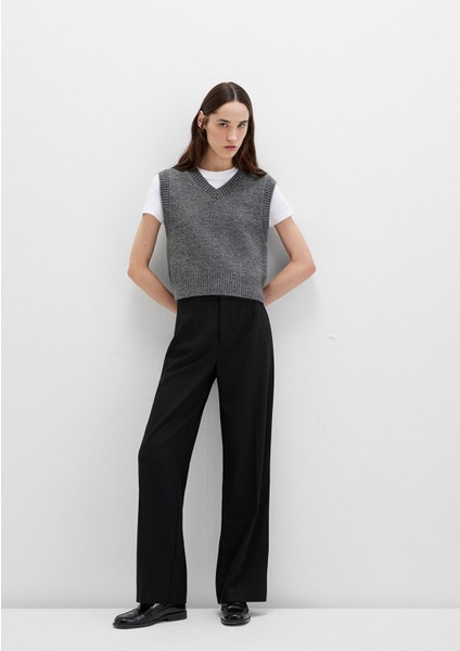 Siyah Kumaş Pantolon 1011089-900