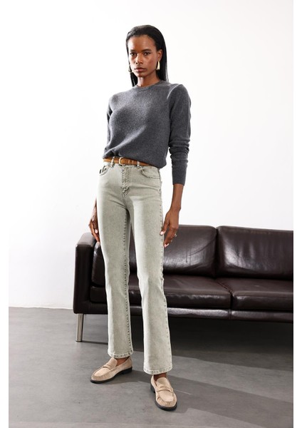 Gri Bootcut Flare Jean 7946