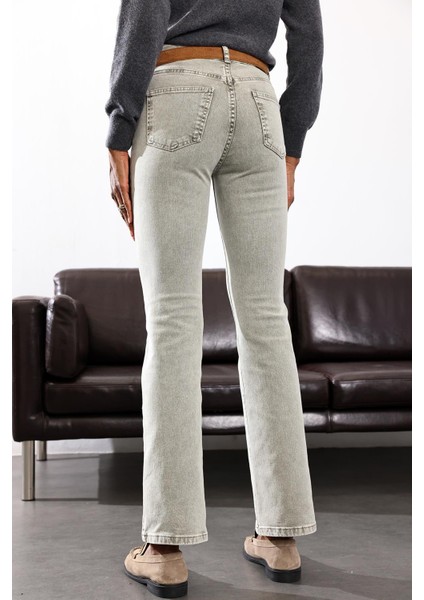 Gri Bootcut Flare Jean 7946