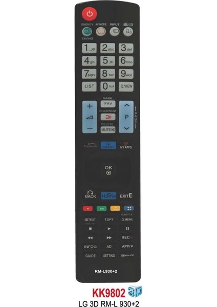 3D Rm-L 930+2 LCD Tv Kumanda