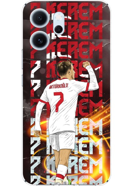 Oppo Reno 14F Uyumlu Kerem Aktürkoğlu Sevinç Baskılı Silikon Kılıf
