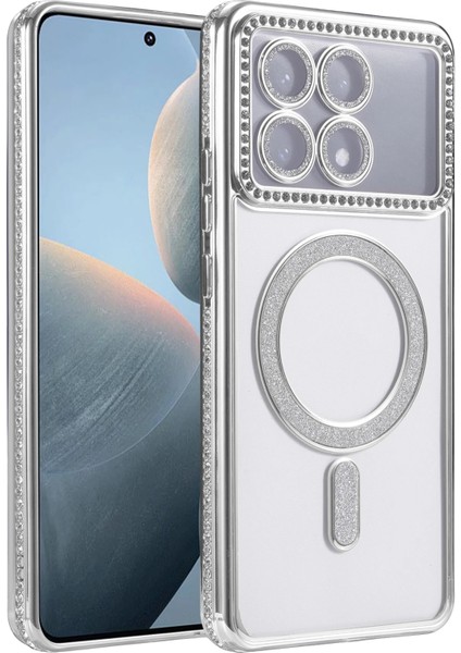 Mtxdpn Newface Xiaomi Poco X6 Pro Joke Simli Magneticsafe Kılıf - Gümüş