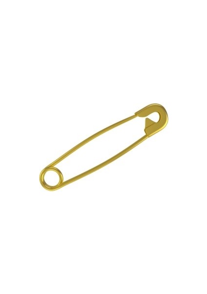 Çengelli Iğne 3 cm Altın Renk 50 Adet