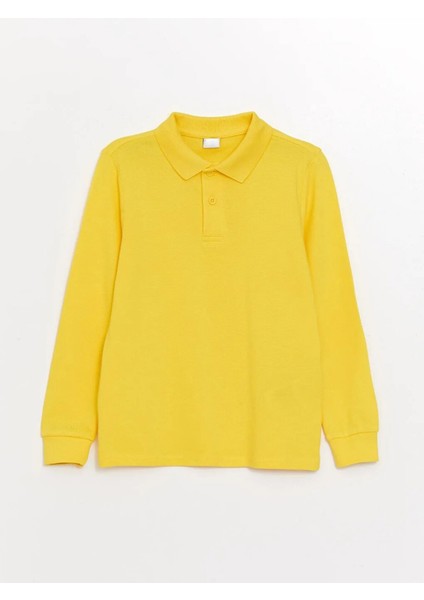Çocuk & Genç Okul ve Günlük Kullanıma Uygun Polo Yaka Uzun Kollu Tişört Ll.t-Shırt-Long.1.ll