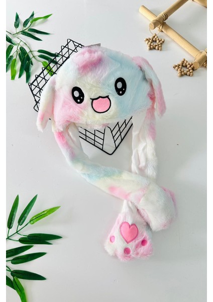 Renkli Sevimli Hareketli Eğlenceli Çocuk kulaklık - Pembe