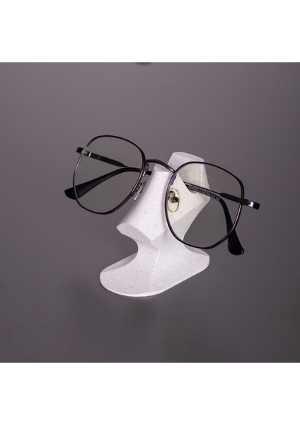 3D Baskı Gözlük Standı Beyaz Gözlük Organizer Masaüstü Dekoratif Aparat Tutucu Askı (Kısa) fiyatları