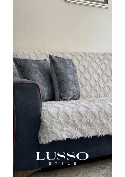 Siena Gümüş Gri Koltuk Örtüsü 180x240