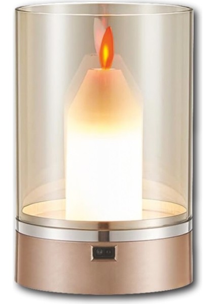 Dimmerli Alev Efektli Masa Lambası Dekoratif Mum fırsatları