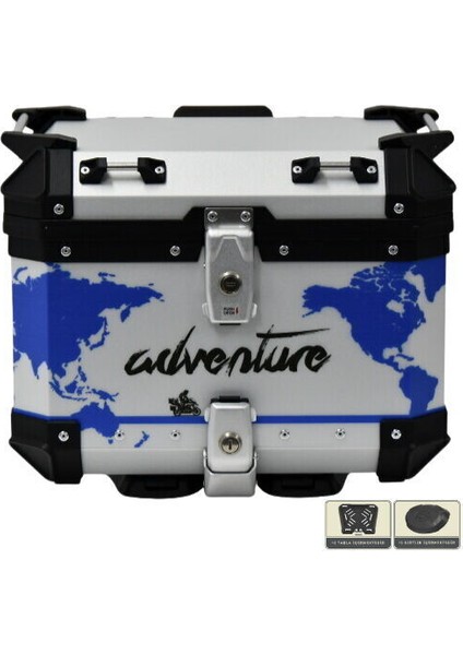 Alüminyum Arka Çanta 55LT-WORLD/BLUE