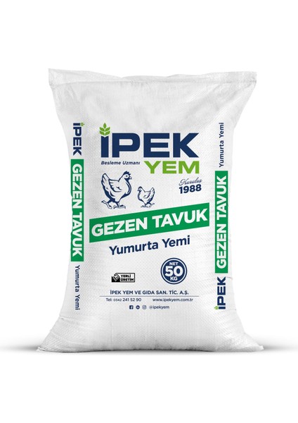 Ipek Yem Emil Tarım Ipek Yem Gezen Tavuk Yumurta Temi 10 kg