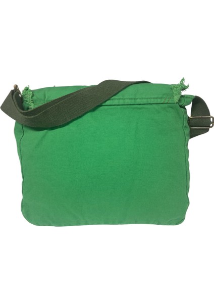 Vintage Salaş Orta Boy Günlük Çapraz Postacı Tablet Çantası M 32 cm x 27 cm