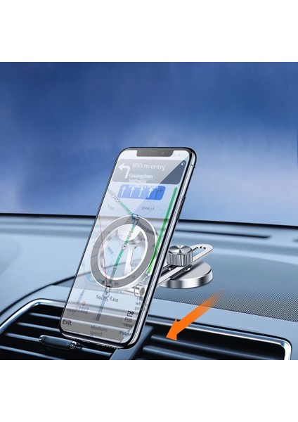 Magsafe Oynar Başlıklı Düz Zemin Araç Telefon Tutucu Çinko Alaşım Yüksek Kalite fiyatları