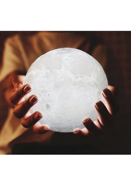 3D Ay Gece Lambası Dekoratif Küre LED Başucu Lambası modelleri