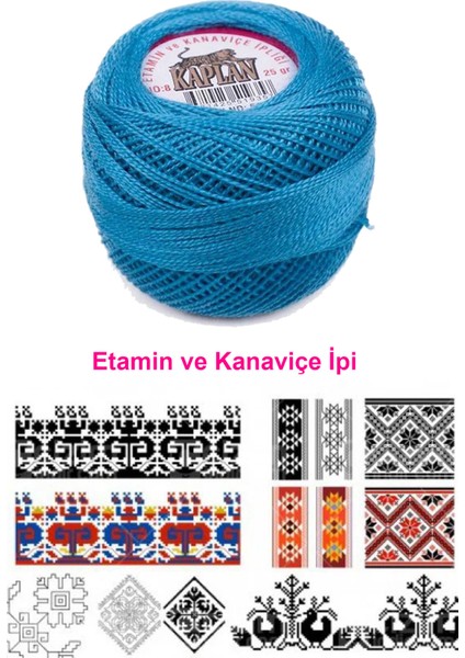 Kaplan Etamin ve Kanaviçe Ipi 8 No Kod/renk: 518 - Royaleks fiyatları