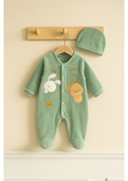 Play Tıme Nakışlı Kadife Bebe Tulum fiyatları