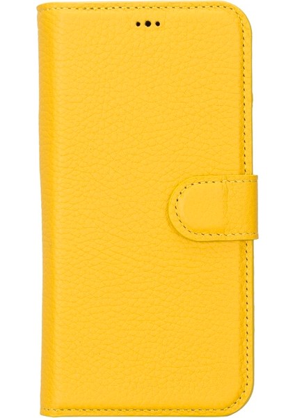 Apple iPhone 14 Plus Uyumlu Deri Cüzdanlı Kılıf Mwwn FL12 Sarı indirimleri