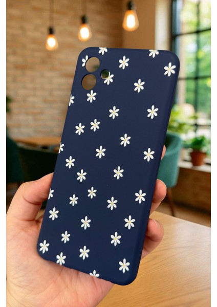 Samsung Galaxy A04 - Mini Papatya Desenli Silikon Darbe Emici Klasik Korumalı Rubber Kılıf modelleri