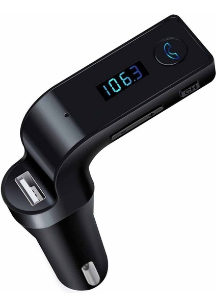 Samsung Uyumlu Oto Mp3 Çalar Fm Transmitter Carg7 Çakmaklık Şarj Cihazı Araç Bluetooth Müzik Kiti Cn