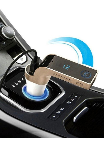 Samsung Uyumlu Oto Mp3 Çalar Fm Transmitter Carg7 Çakmaklık Şarj Cihazı Araç Bluetooth Müzik Kiti Cn