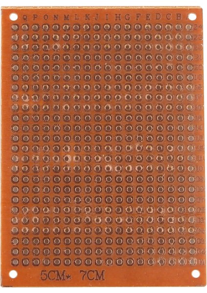 5x7 cm Universal Delikli Pertinaks Pcb Devre Kartı (Bakalit - Tek Taraflı Bakır Kaplama) fiyatları