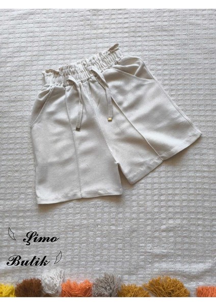 Kız Çocuk Keten Şort Bej fiyatları