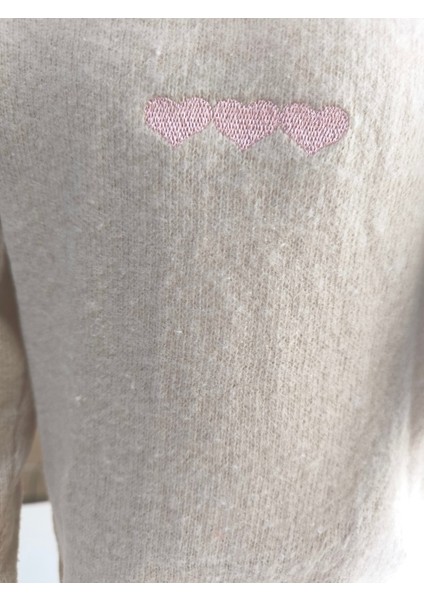 Kız Bebek Montlu Üçlü Takım (Sweatshirt+ Kürklü Yaka Mont +Pantolon)