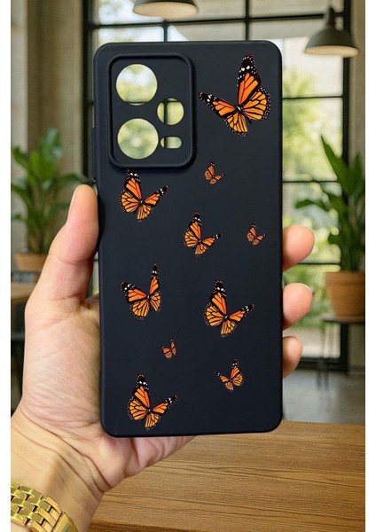 Xiaomi Redmi Note 12 Pro 5g Kelebek Desenli Silikon Darbe Emici Klasik Korumalı Rubber Kılıf fiyatları