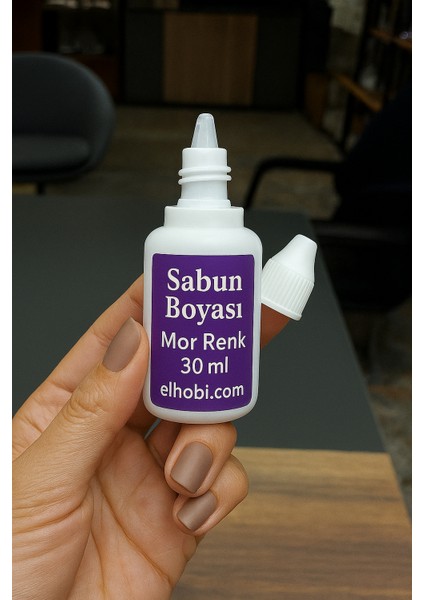 1 adet Sabun Boyası veya Renklendirici - Mor - 30 ML