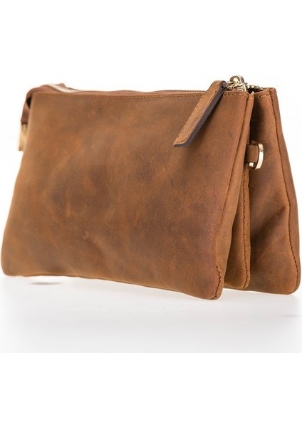 Jaya Portföy Deri Kadın Çantası G2 Kahverengi