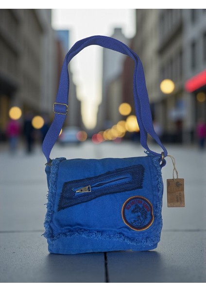 Vintage Küçük Salaş Günlük Çapraz Postacı Çantası S Boy 26 cm x 20 cm