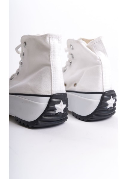 Roma Bağcıklı Ortopedik Taban Kadın Sneaker Spor Ayakkabı Tbt - Beyaz fırsatları