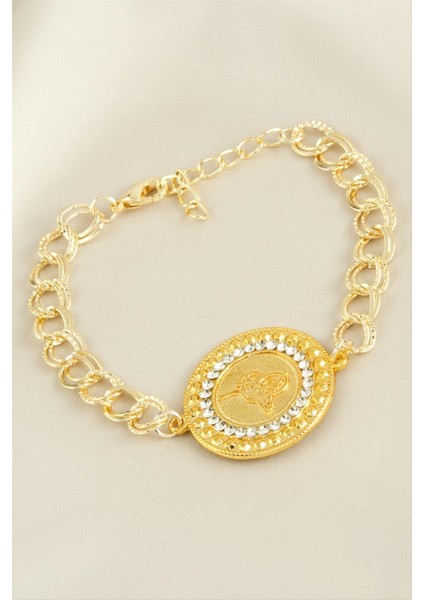 Osmanlı Tuğrası Taşlı Bileklik