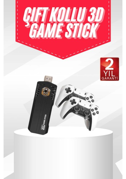 20.000 Oyunlu Kablosuz Çift Kol Retro Oyunlar Çift Kollu Game Stick - M471R576-K35471