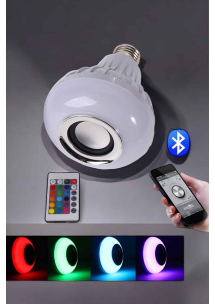 Lamba LED Hoparlör Dayanıklı ve Uzun Ömürlü Bluetooth Hoparlör - M782R670-K76782 modelleri